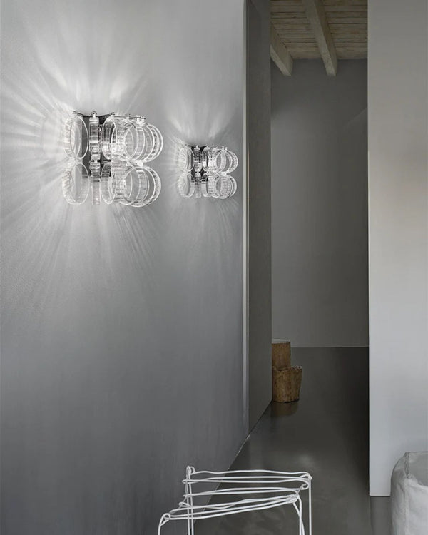 Italian Glass Chain-Link Wall Light