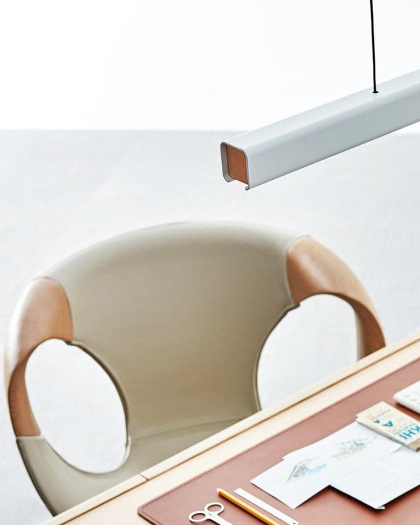 Matte White with Beech / 1200mm