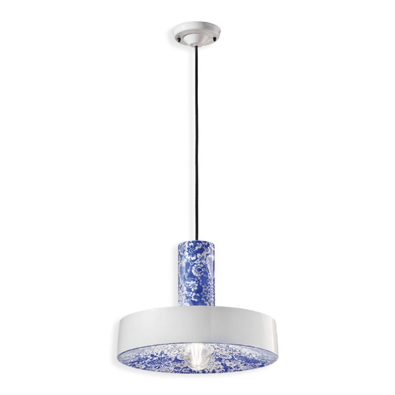 Blue and best sale white pendant light