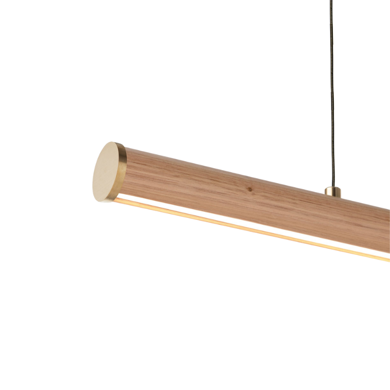 Australian Cylindrical Timber Linear Pendant – Lighting Collective