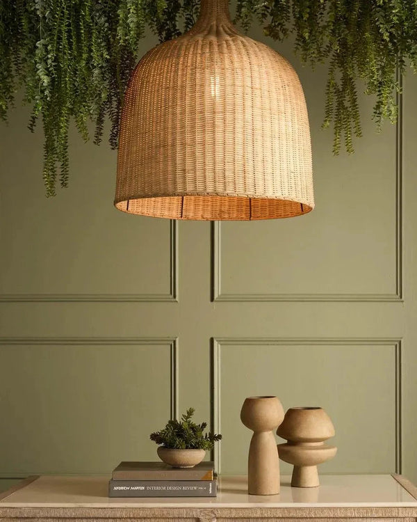 Coastal Rattan Pendant Light
