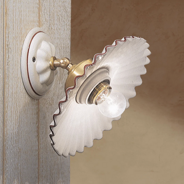 Elegant Glossy Ceramic Adjustable Wall Light