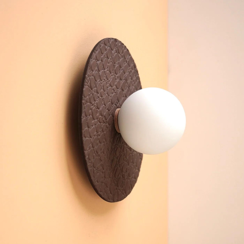 Leather deals wall sconce