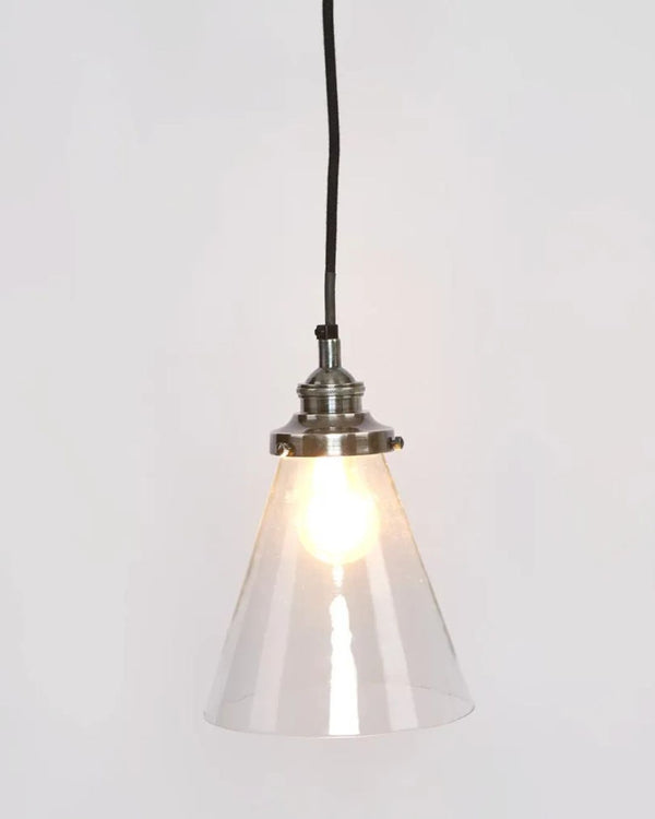 Extra Small / Antique Silver / Clear