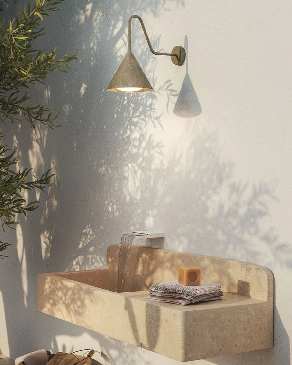 Exterior Cone Gooseneck Wall Light