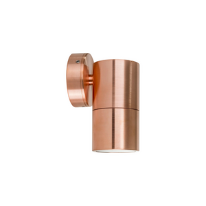 Fixed Down Pillar Wall Light | Copper | TRIColour
