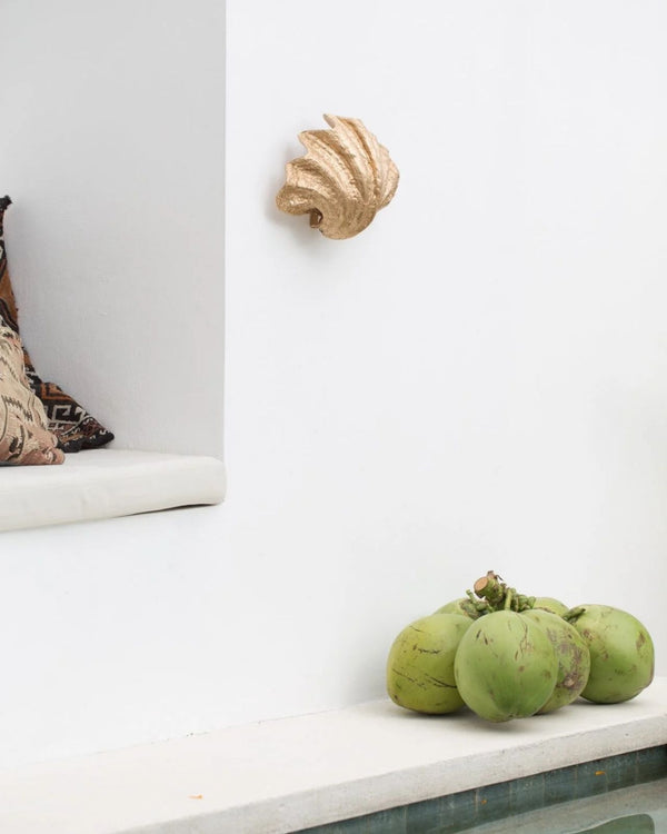 Gold Shell Wall Light