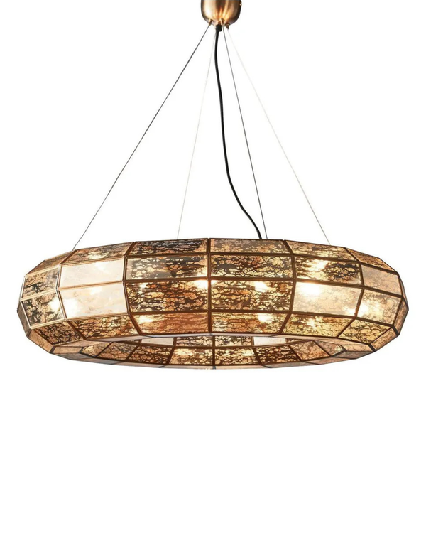 Hamptons Brass Donut Pendant Light