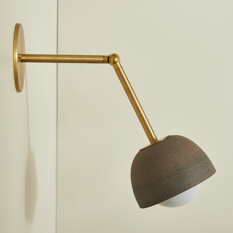 Brass adjustable deals wall sconce