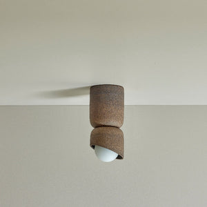 Ceramic Cylindrical Ceiling Light | Terra | Clay