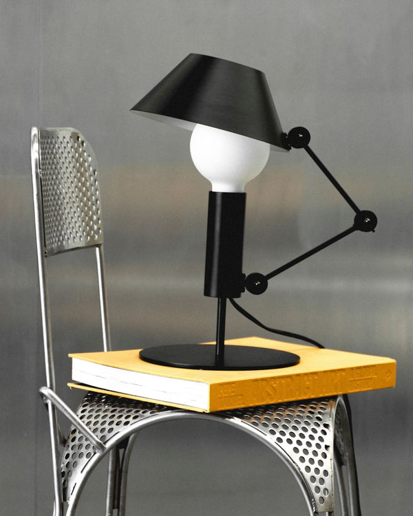 Matte Black Adjustable Table Lamp