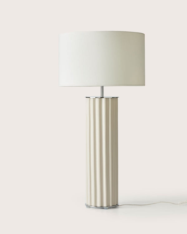 Minimalist Ceramic Cylindrical Table Lamp