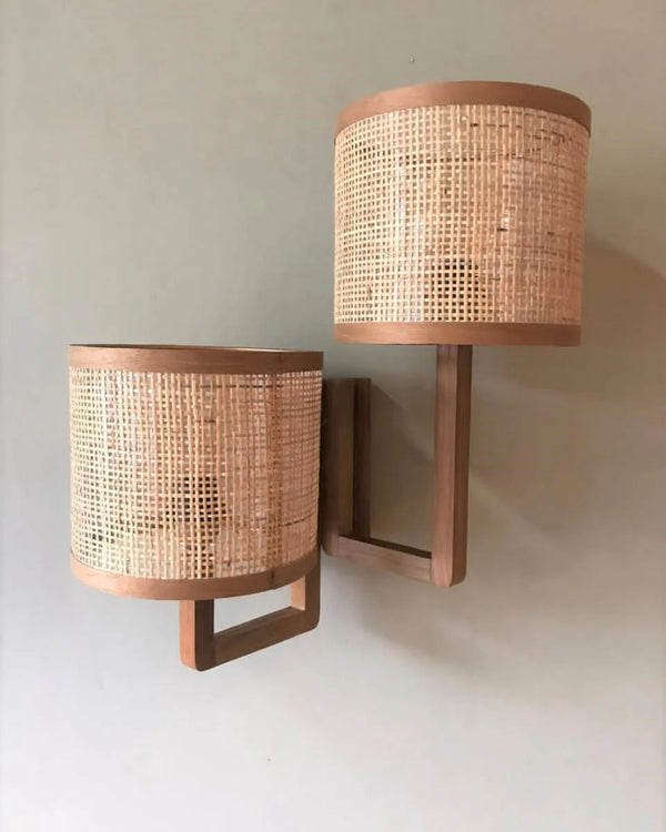 Organic Timber Double Wall Sconce