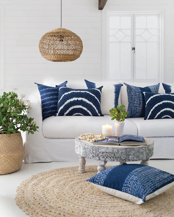 Round Hand Weaved Banana Leaf Shade | Lili