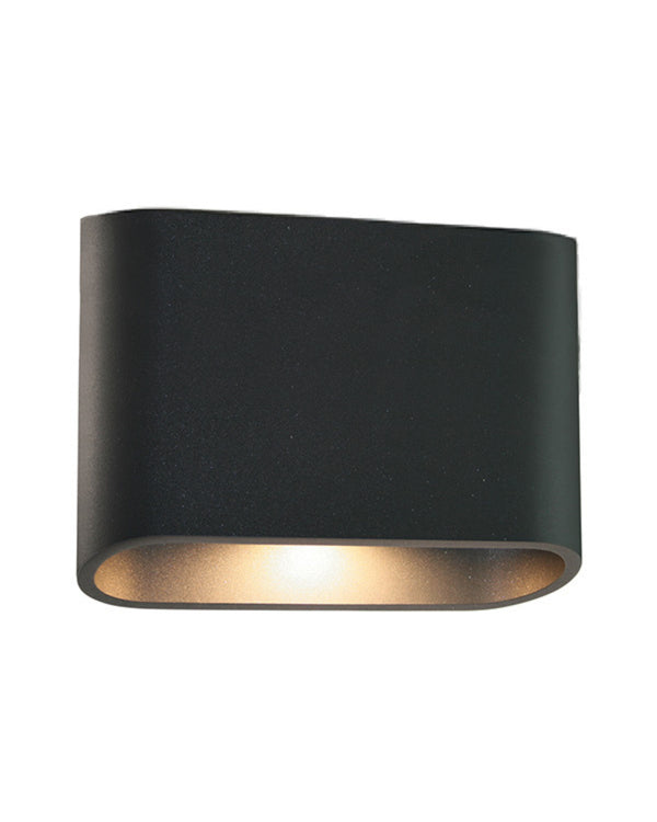 Sandy Anthracite Exterior Down Wall Light