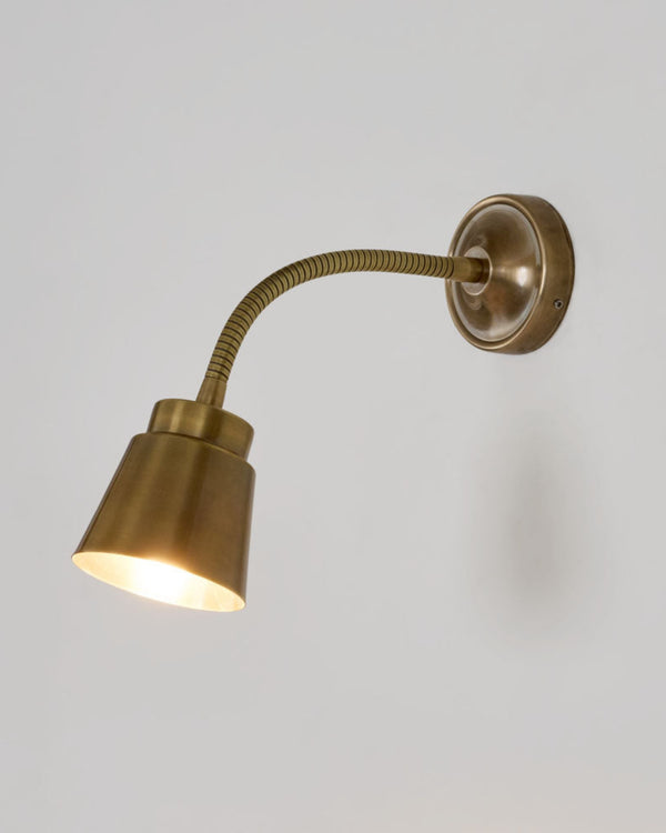 Adjustable Antique Brass Wall Light
