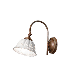 Antique Brass Curved Wall Light | Curve 1
