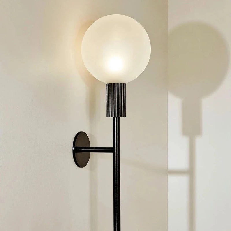 Black brass hot sale wall light