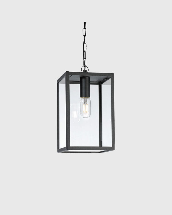Caged Black Exterior Pendant Light
