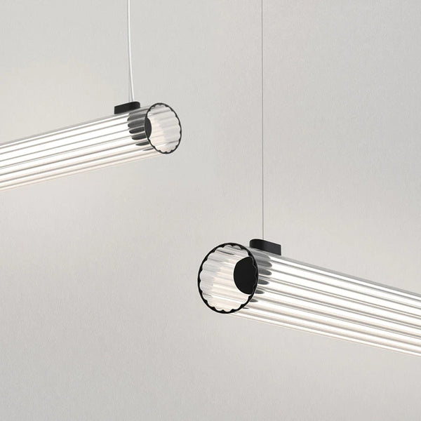 Black Linear LED Pendant Light