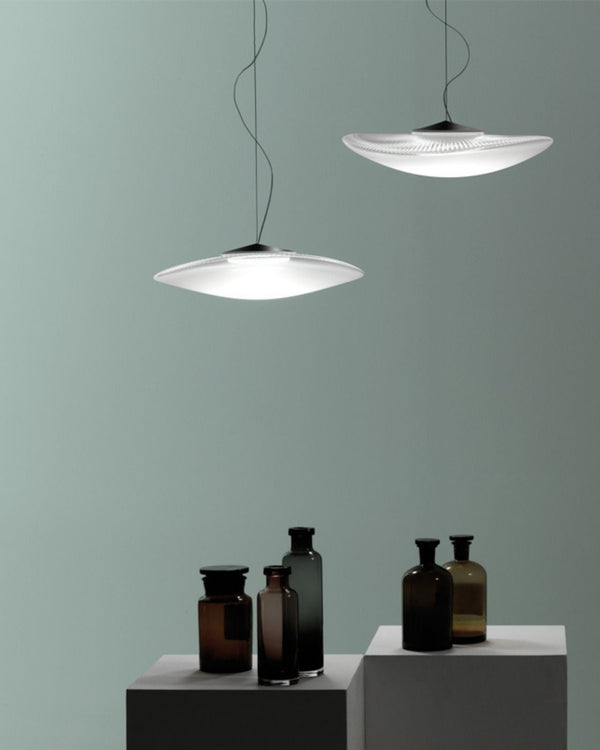 Contemporary Glass Wave Pendant Light
