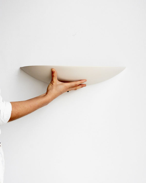 Contemporary Half-Moon Uplighter