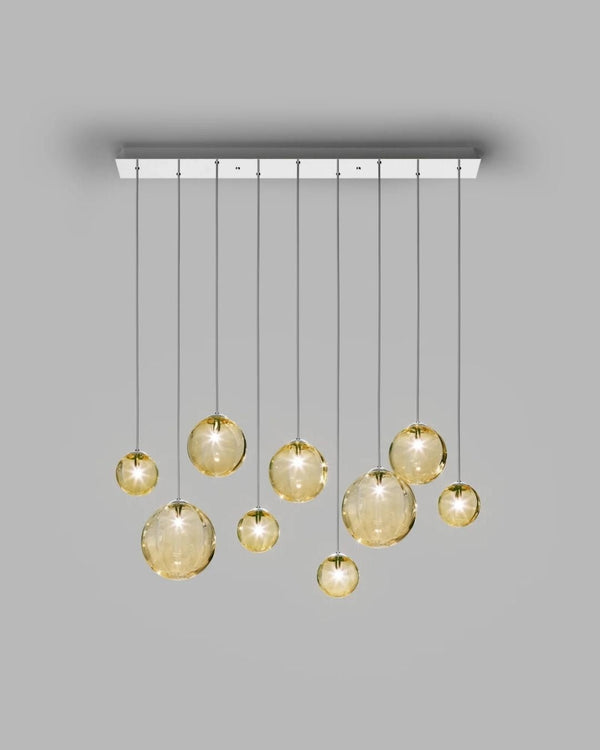 9 Light / Amber / Chrome