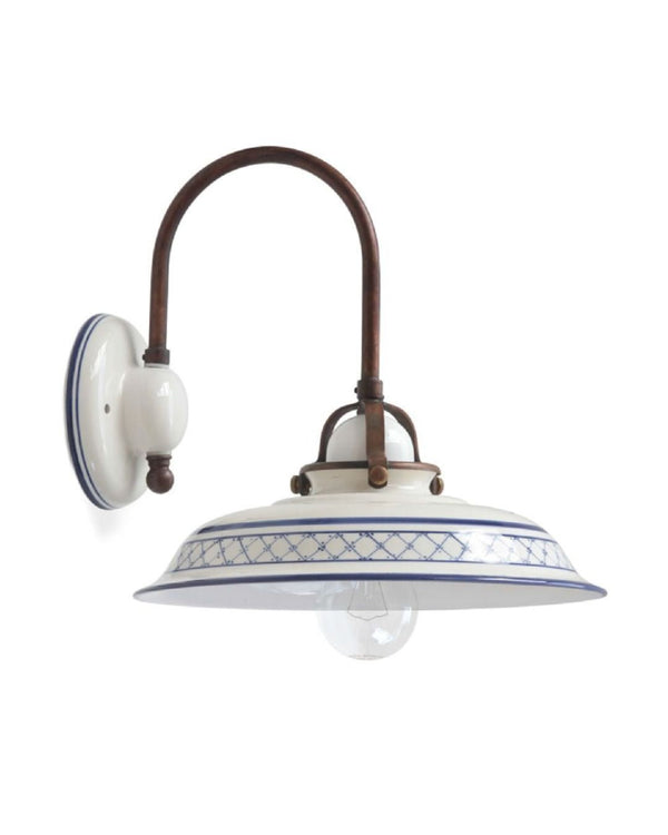 Decorative White Ceramic Wall Light