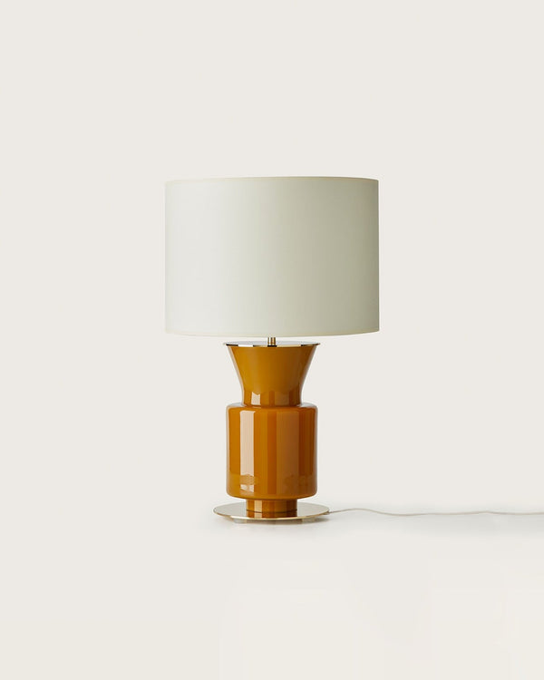 Geometric Vibrant Glass Table Lamp