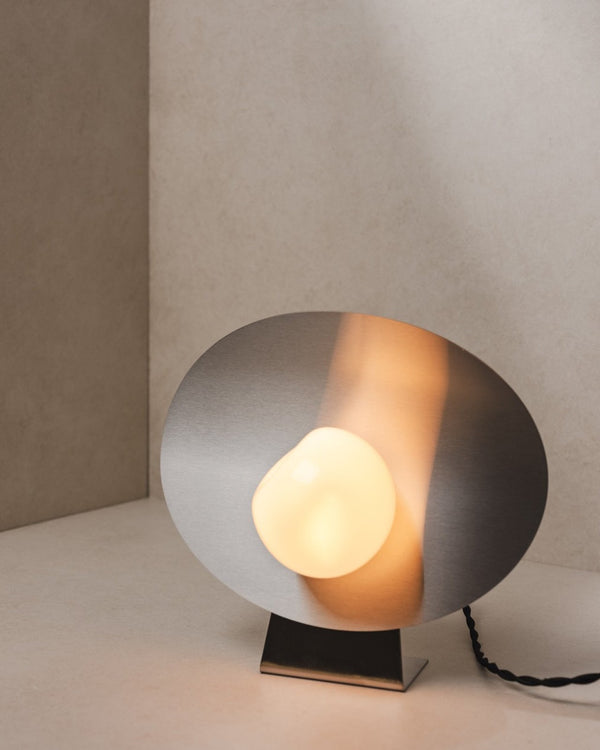 Glass & Stainless Steel Table Lamp | Wink