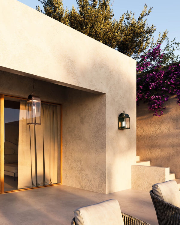 Italian Faux Candle Exterior Wall Lantern