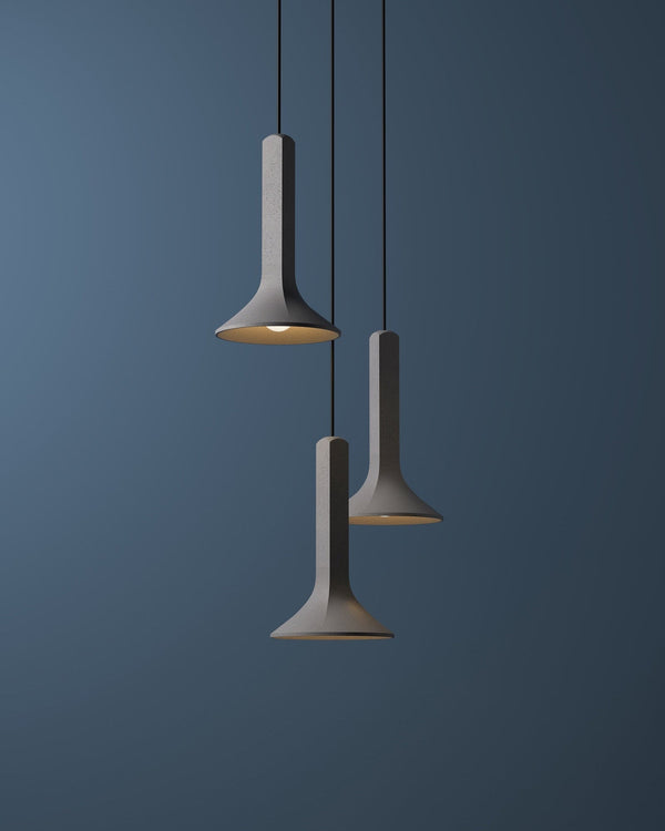 Modern Brutalist Concrete Pendant
