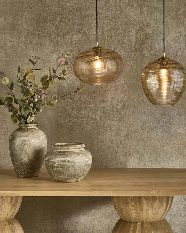 Organic Glass Pendant Light