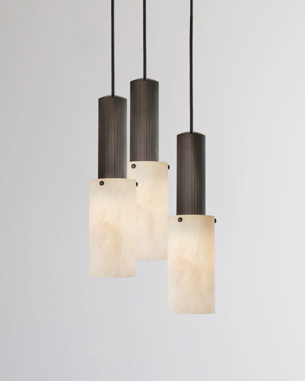 3lt Pendant / Bronze / Alabaster