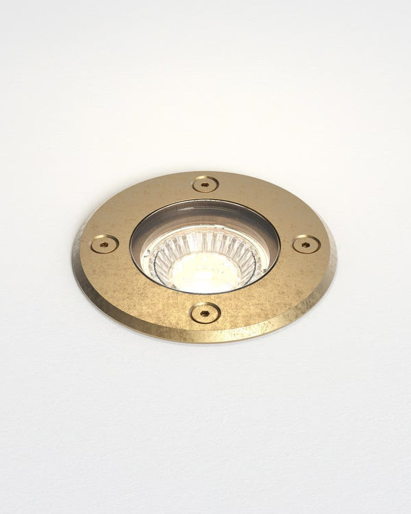 Round Brass Deck Light