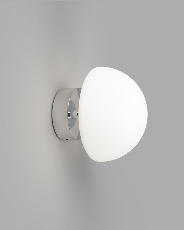 Short Arm Minimalist Glass Dome Wall Light