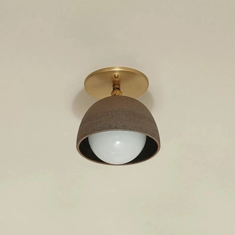 Ceramic Bowl Angle Wall Light Terra Lighting Collective