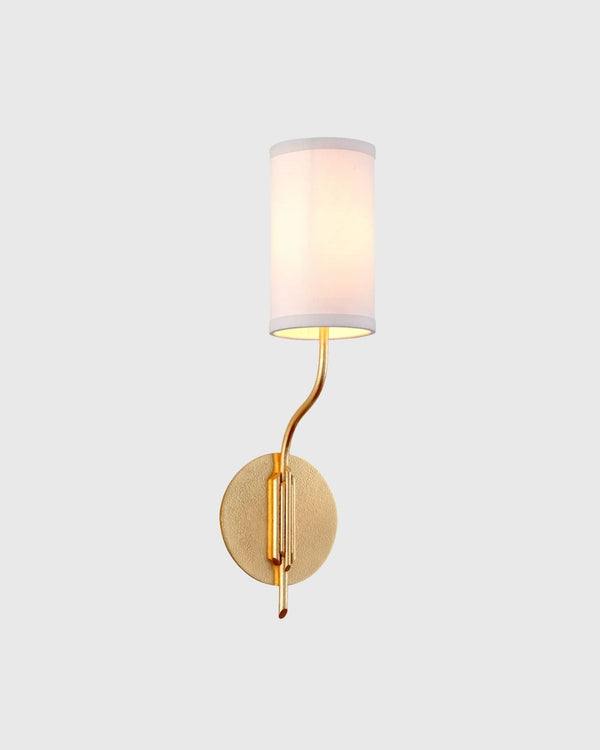 Textured Gold Leaf Wall Light