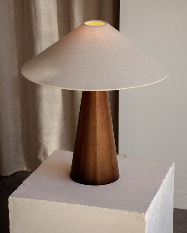 Timber & Linen Table Lamp
