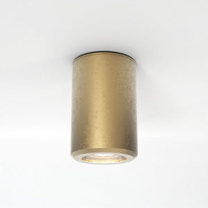 Solid Brass Cylinder Surface Ceiling Mount