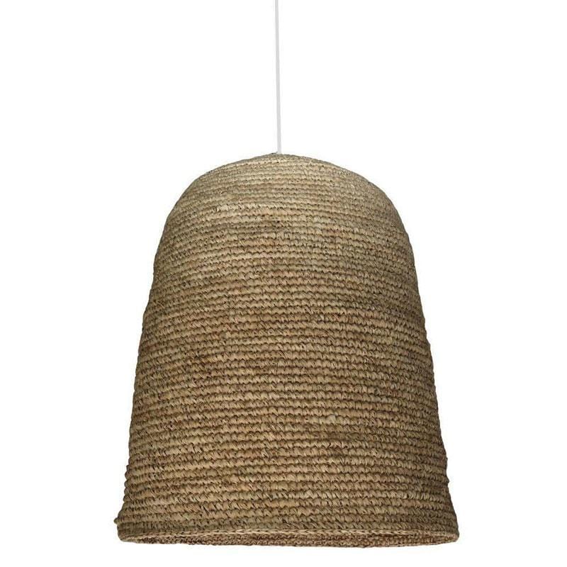 Dark rattan shop pendant light