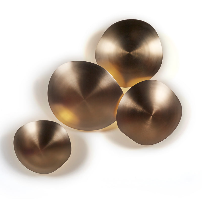 Round brass on sale wall sconce