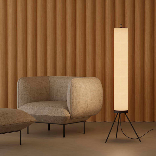 Contemporary Linen Floor Lamp