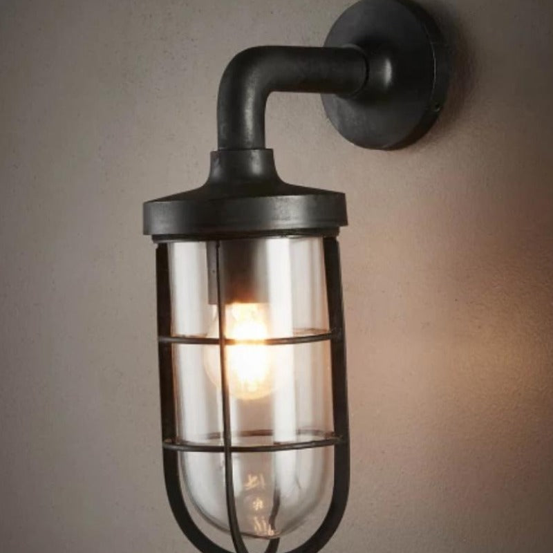 Black industrial deals sconce