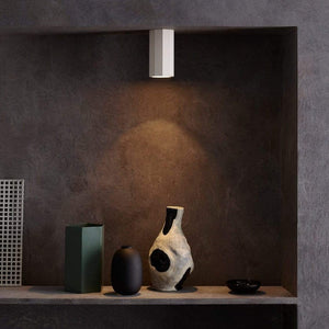 Geometric Plaster Ceiling Light in Small | Lighting Collective