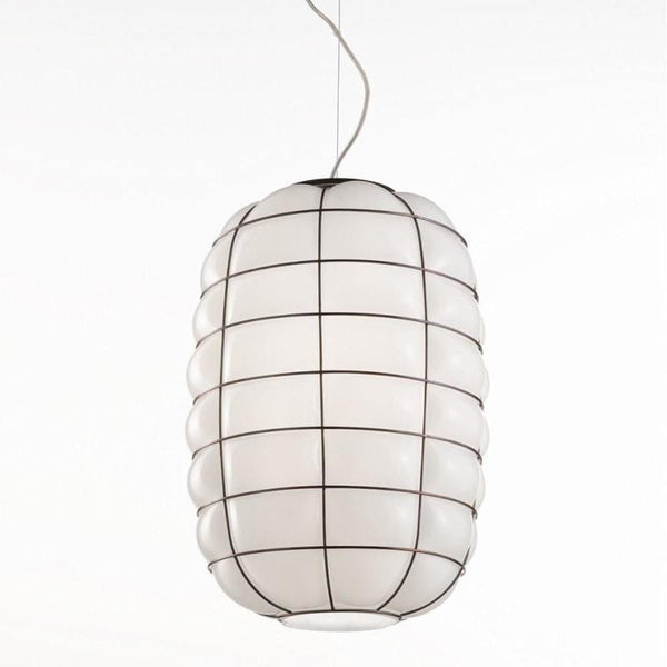 Italian Made Murano Glass Lantern Pendant Light