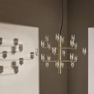 Modern Blown-Glass Twenty Light Chandelier | Lighting Collecitve