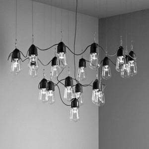 Italian Industrial Chandelier | Assorted Finishes | Lighting Collective