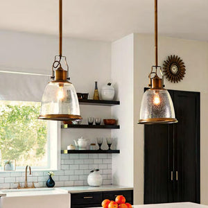 Modern Industrial Glass Pendant | Assorted Finishes and Sizes-Pendants-ELSTEAD (Lightco)-Lighting Collective