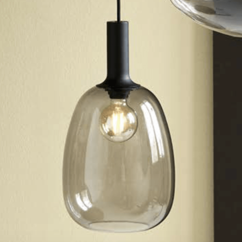 Smoked glass globe deals